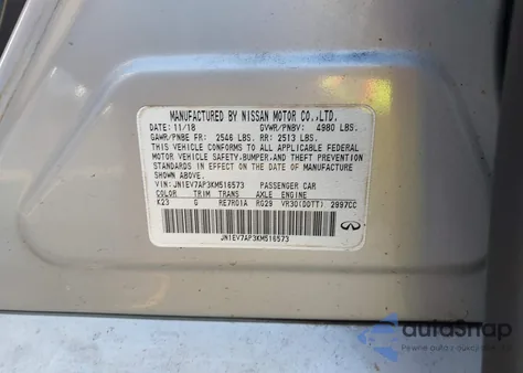 2019 Infiniti Q50 3.0T Luxe из США, поврежденный, VIN JN1EV7AP3KM516573